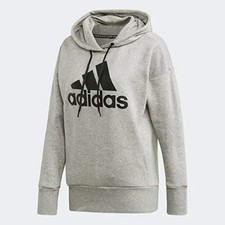 adidas Originals Women's Bos Long Hoddy, Grey Heather, Authentic, NWT