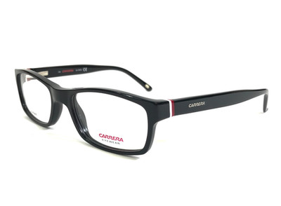 Carrera Kids Eyeglasses Frames CA6211 OF7 Shiny Black Rectangle 47-17-130