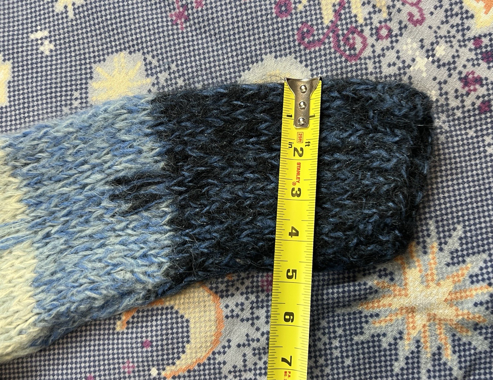 Vintage Bobbie Brooks Blue Mohair & Wool Blend Knit Sweater Italy Womens SMALL thumbnail 14