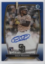 2023 Bowman Chrome Rookie Blue Refractor 25/150 Eguy Rosario #CRA-ERO Auto 04tw