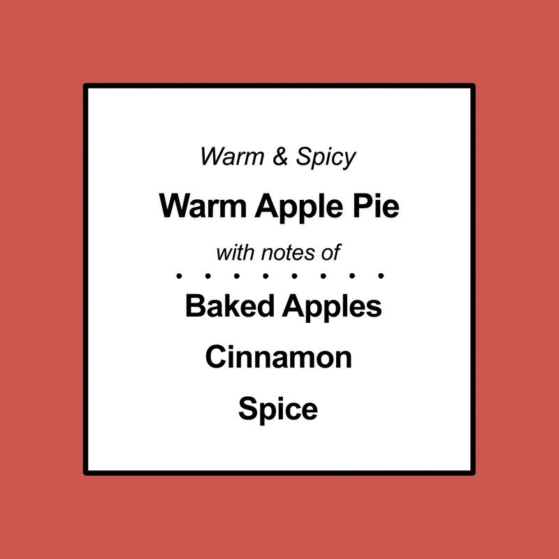 Apple Pie Scented Candle 3-Wick Container Premium Wax Long Lasting 65 Hour Burn