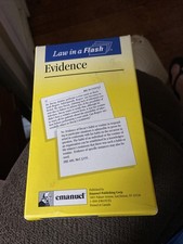 Law In A Flash Evidence Flash Cards Study Gui...