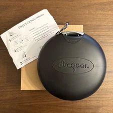 DISCGEAR Black 22-Disc Discus 22 CD DVD Game Holder Hard Shell Travel Case 