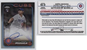 2024 Topps Chrome Rookie Auto Refractor /499 Shota Imanaga #RA-SI Auto RC