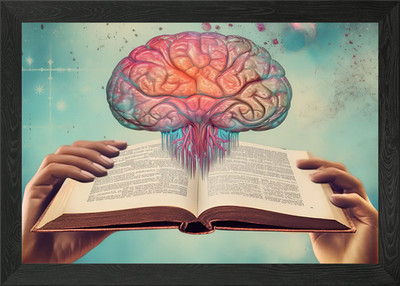 Biologisches Experimentbuch Gerahmtes Wandbild Poster Leinwanddruck Bild