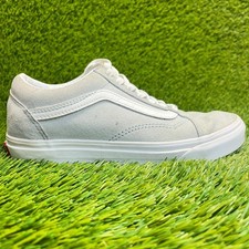 Vans Old Skool Womens Size 7 Gray White Casual Skateboarding Shoes Sneakers