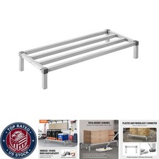 Heavy-Duty Aluminum Dunnage Rack 48”x20”, 1000 lb Capacity - Versatile Storag...