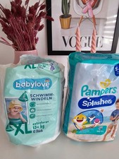 ♥ 21 Pampers Splashers Babylove Schwimmwindeln Windel Pants L XL ab 13kg+ NEU ♥