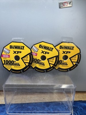 3 - DeWalt XP DW4750M Metal Cutting Wheels XP 4.5  D X 7/8'' Diamond Arbor NEW
