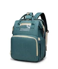 Mommy Bed Backpack Folding Large Diaper Bag Multi-function Changing Station