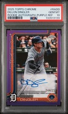 Dillon Dingler - 2025 Topps Chrome Rookie Autographs #RADD Purple /250 PSA 10