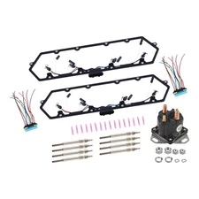 Valve Cover Gaskets Harness + Glow Plugs + Relay For 98-03 Ford 7.3L Powerstroke
