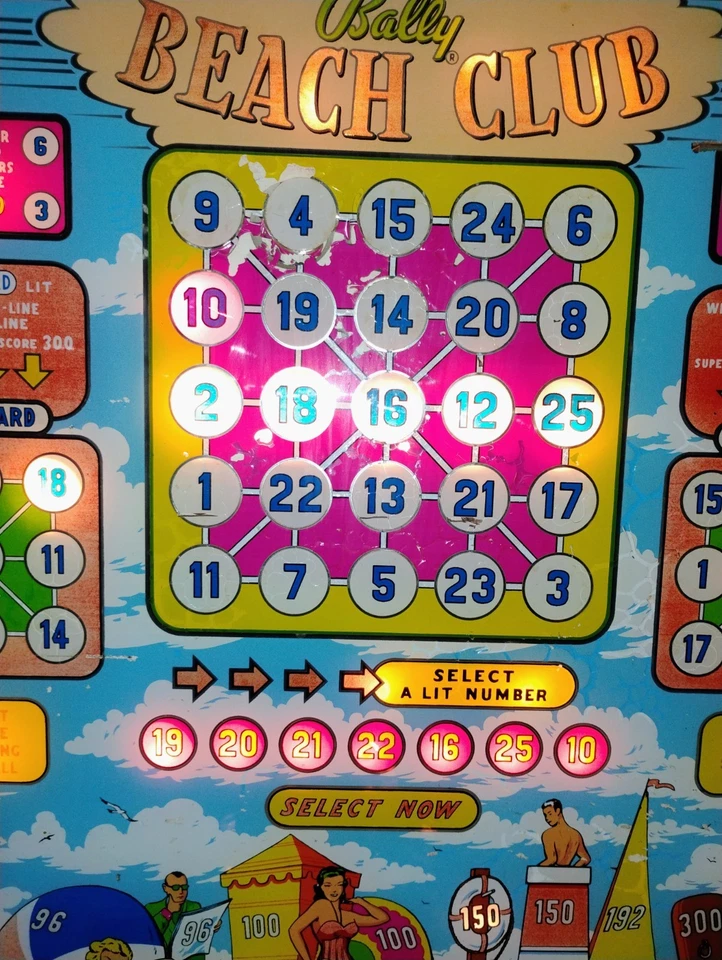 Máquina de bingo Beach Club Bally 1953 Foto 3 de 4