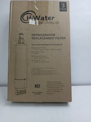 Hi Water Refrigerator Replacement Water Filter JTB-1393A-S Whirlpool Maytag 3 pk