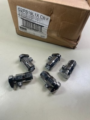 Brasscraft 1/4 Turn Valve 1/2'' Push Inlet 3/8'' Comp Outlet (5 Pack) G2PS19L1X