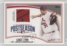 2015 Topps Postseason Performance Relics 39/100 Lance Lynn #PPR-LL b8h
