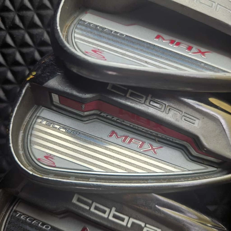 Cobra Max Tecflo Iron Set 7 8 9 PW SW RH Womens Matrix MFS White Tie Graphite - Image 3 of 4