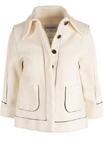 GIACCA CHANEL BIANCA 2015 COTONE FR 34 UK 6