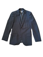 H M Blazer Jacket Black Sports Coat Suit Black Men  s SZ 36R Excellent Condition