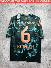 KIMMICH BAYERN MUNICH JERSEY 2024-25 AWAY SOCCER SHIRT ADIDAS BOYS SIZE L