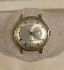 1960 Timex Manual Wind Watch God Tone - Parts Or Repair