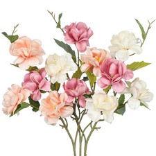 3 Pcs Silk Peonies Artificial Flowers Long Stem Artificial Peonies Bouquet Fa...