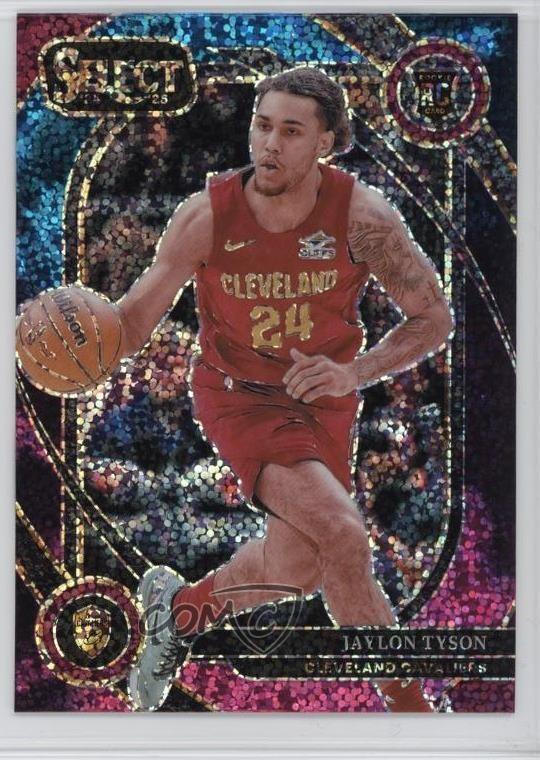 2024-25 Panini Select Courtside Cosmic Prizm Jaylon Tyson #282 Rookie RC 0x6p