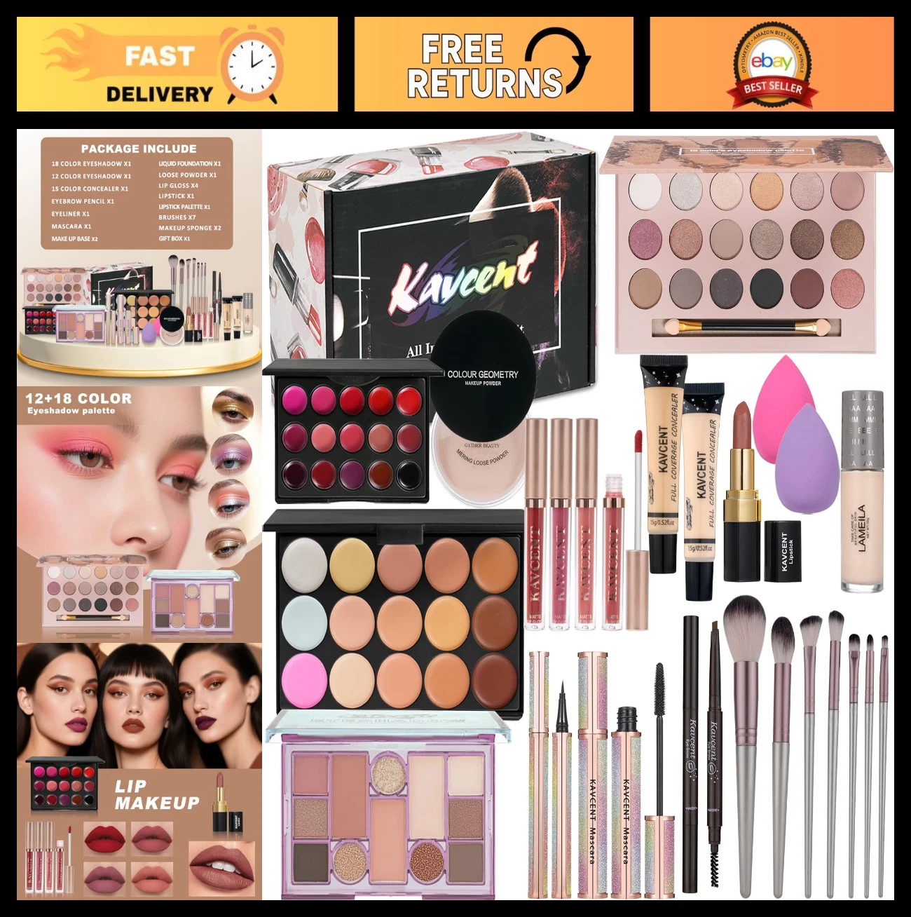 Complete Makeup Kit for Teens & Women | Full Set with Eyeshadow | Gift for Girls
Opens in a new wind
