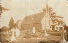 PC DEVON OTTERY SAINT MARY WEST HILL CHURCH REAL PHOTO POSTCARD ENGLAND (u2300)