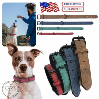 Adjustable Soft Leather Heavy Duty Pet Dog Collar for Small
