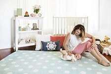 100 Genuine Baby Care Play Mat L014, Country Town-Blue 83" x 55" L 