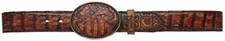 CVET1FP Cuadra Crocodile Belt Western made by Cuadra Boots