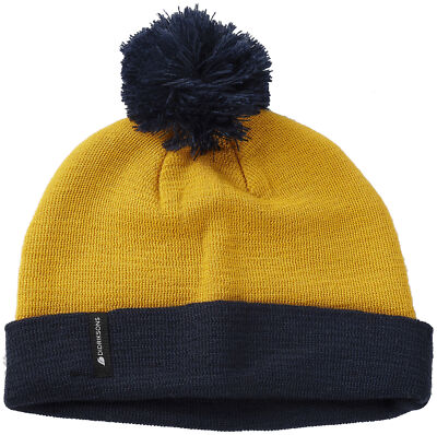 Didriksons Beanie Koj Kid's Yellow Elastic Warm Solid Color