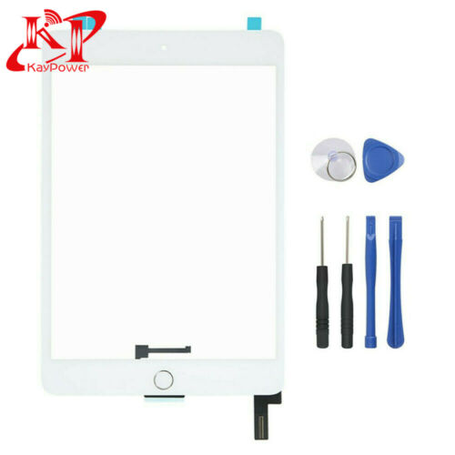 White Glass Touch Screen Digitizer For iPad Mini 4 A1538 A1550 Home Button Tools - Picture 1 of 7