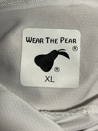 Wear The Pear “Puck Nutz” Hockey Jersey #9 White Mens XL EUC - Picture 4 of 4