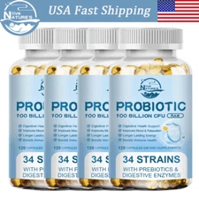 Probiotics 100 Billion CFU Potency Digestive Immune Health 120 Capsules DIGESTIV