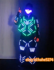 Night Light RGB LED Robot Costume Robots Suit DJ Bar Party Show Glow Cosplay