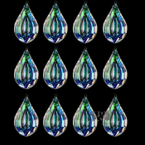 10Pc Rainbow Glass Crystal Chandelier Lamp Part Prism Hanging Drop Pendant38mm - Picture 1 of 3