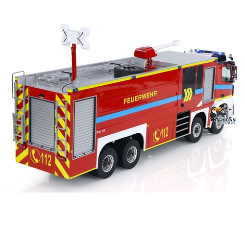 1/14 RC Fire Fighting Truck 8x8 Radio Control Car Light Sound Metal Chassis ST8 - Picture 9 of 12