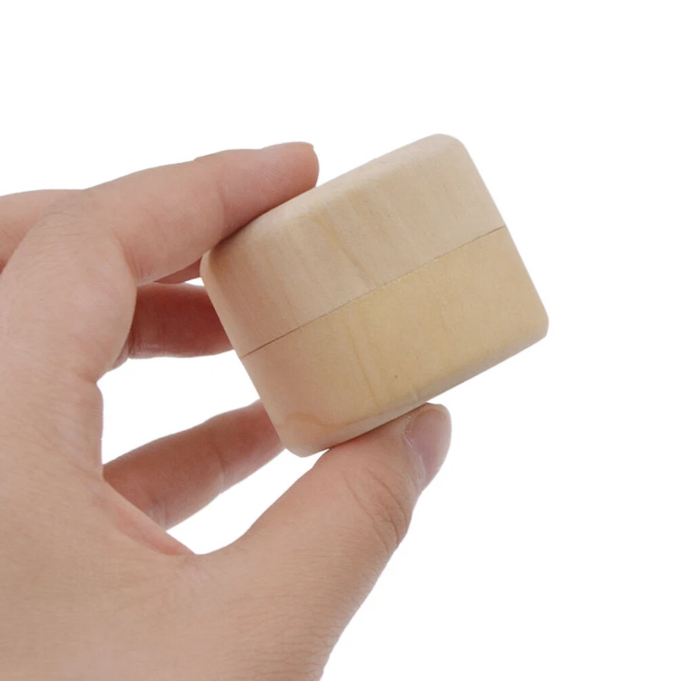 10Pcs Round Storage Box Wooden Personalized Ring Bracelet Necklace Gift Holder - Image 4 of 4