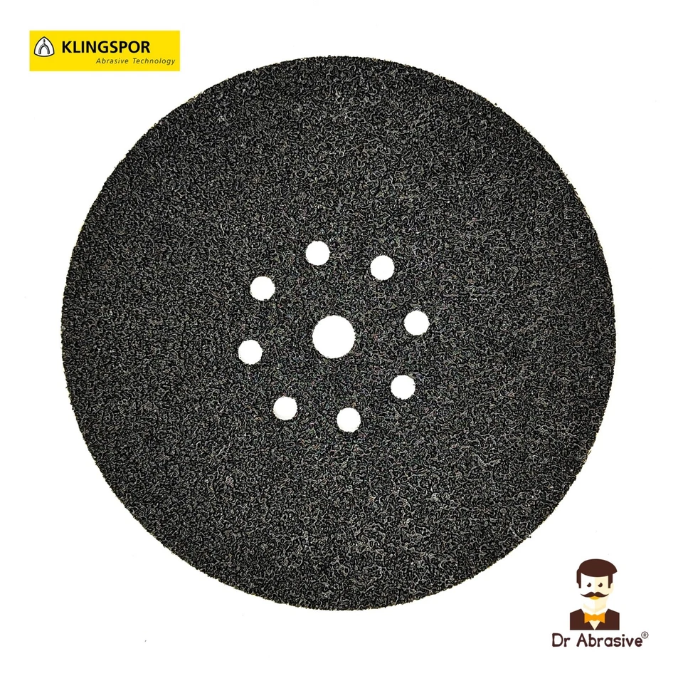 225mm Sanding Discs Drywall KLINGSPOR Sandpaper Pads Remove Artex GRITS 16-80 HQ