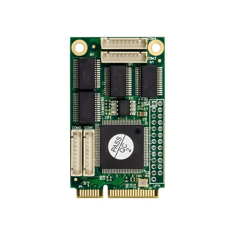 Mini PCI Express To 4 DB-9 Serial Rs232 Ports Controller Card WCH384 Chipset - Image 2 of 4