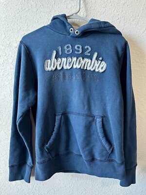 1892 Abercrombie Kids Blue Hoodie XL | eBay