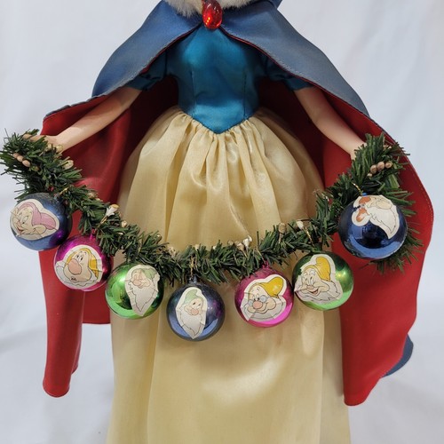 Vtg Telco Animated Musical Disney's Snow White Wind Up Christmas 15" Doll Figure - 第 3/9 張圖片