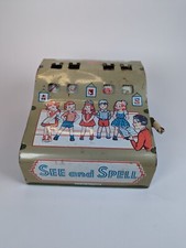 1940s See and Spell Litho Vintage Toy by Wolverine Toys - Right Side Works