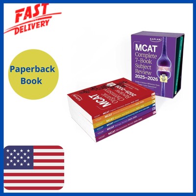 MCAT Complete 7-Book Subject Review 2025-2026, Set Includes Books, Online Prep,