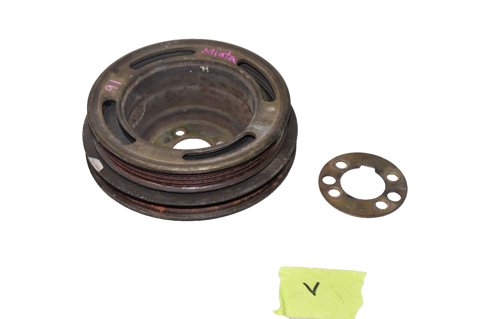 V 9093 1990 mazda miata Miata 1.6 harmonic balancer crank pulley short
