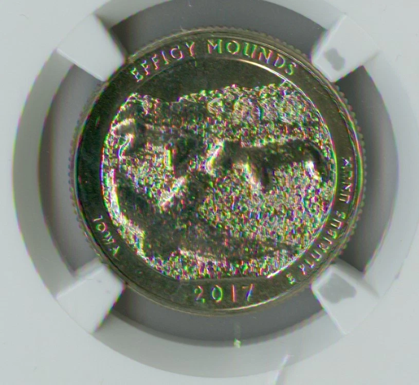 2017 S Effigy Mounds Quarter NGC MS66 PL . - Image 2 of 3
