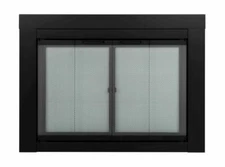 Pleasant Hearth Ascot Small Glass Fireplace Doors