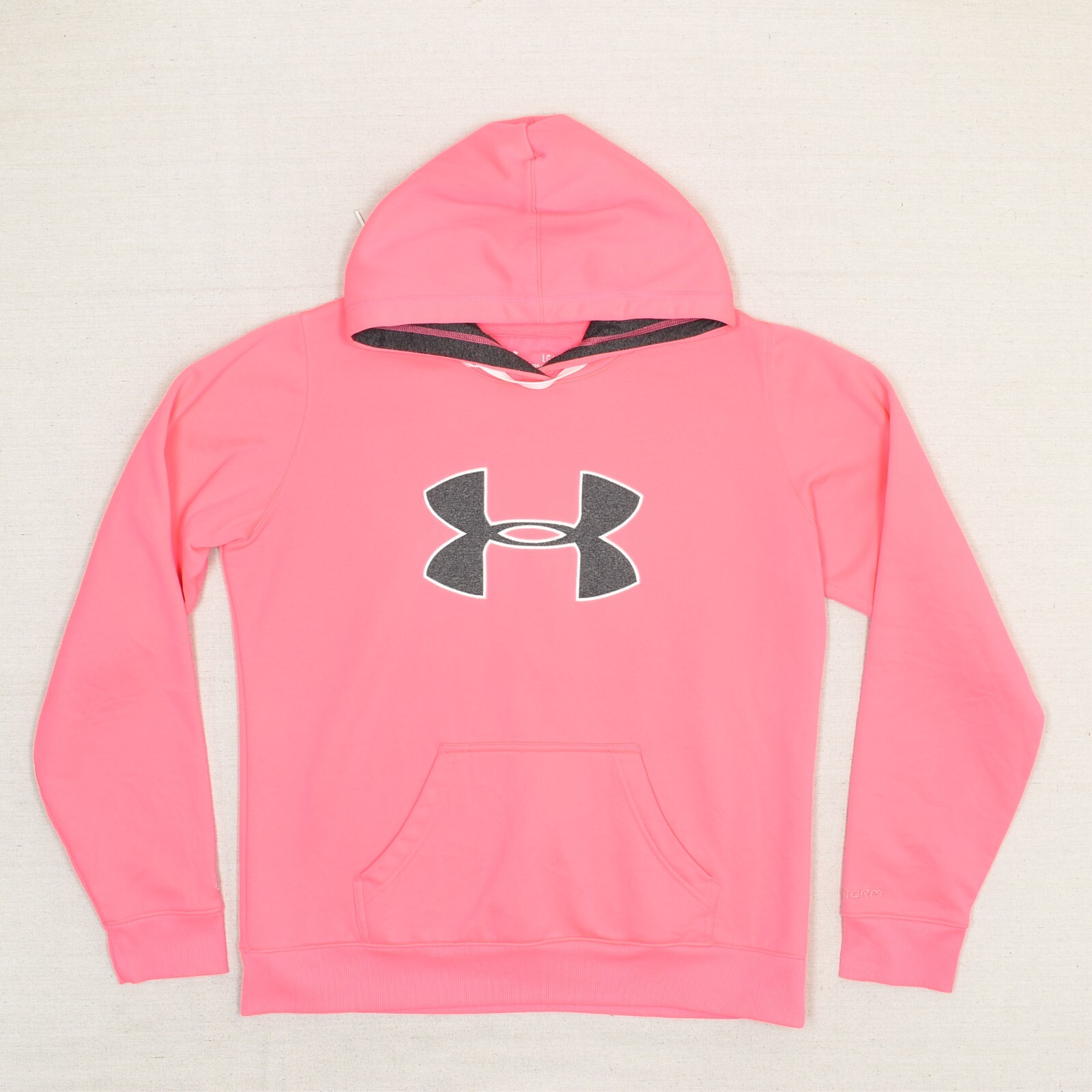 Under Armour Women Hoodie Polyester Pink Size L UA Storm Breast